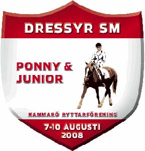 SM-Ponnydressyr-logo, samt länk till tävlingssidan